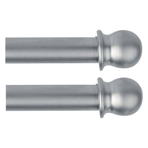 B&B Padova Set bacchette tende Pallina Nichel satinato 21269 (40x0,7 cm)