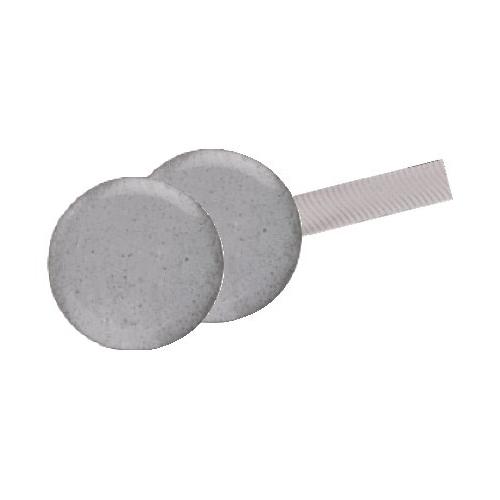 B&B Padova Set fermatende 2 pz MADREPORA Magnetici con Fettuccia Argento 15225962