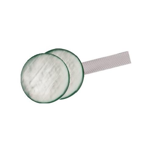 B&B Padova Set fermatende 2 pz MADREPORA Magnetici con Fettuccia Bianco perlato 07025954