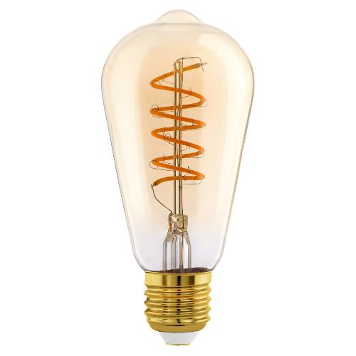 Eglo Lampadina led pera E27 (4W) , luce calda VINTAGE 110077