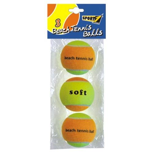 Mandelli Set palle tennis Beach Professional 3 pz Giallo e Arancio 704100011
