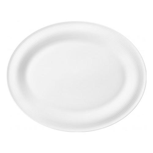 Seltmann Piatto portata Porcellana (35,3x28cm) ovale BLUES Bianco