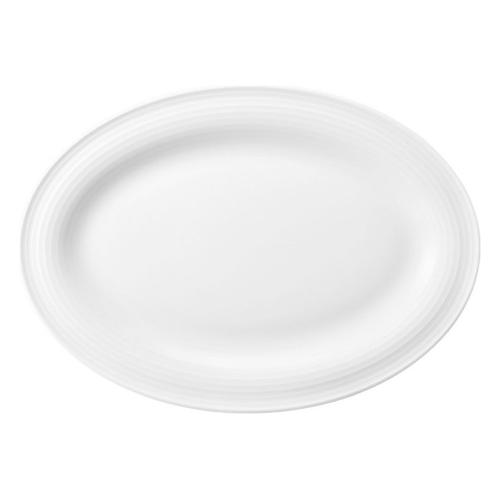Seltmann Piatto portata Porcellana (25,4x18,1cm) ovale BLUES Bianco