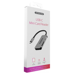 Lettore schede memoria SD, MicroSD Mini Card Reader Grey MD 066