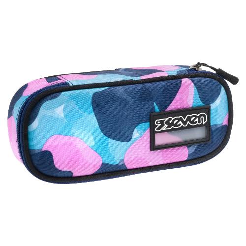Seven Astuccio round con portapenne (23x5,5x10cm) ISCHOOL PACK Blue navy 301022250