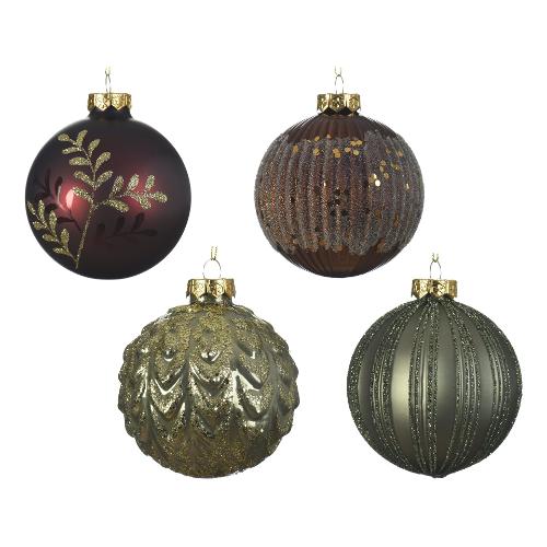 Kaemingk Pallina albero Assortito 062593 (8cm)