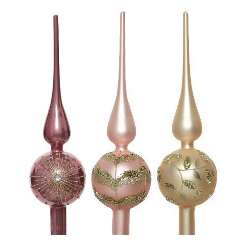 Kaemingk Puntale albero Natale (30cm) Pink Assortito 170098