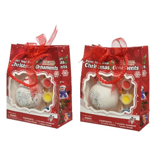Kaemingk Pallina albero Ceramica da decorare Assortito 522733 (6cm)
