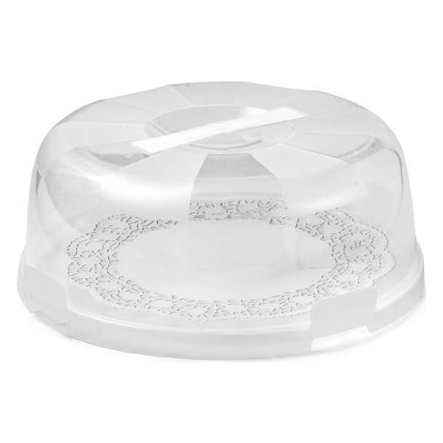 Snips Porta torta (31,5cm) Delicè con coperchio CAKE DESIGN Bianco 000583