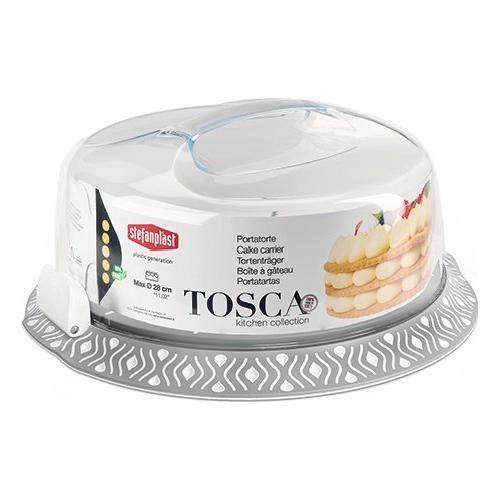 Porta torta Con Coperchio TOSCA Grigio 55852