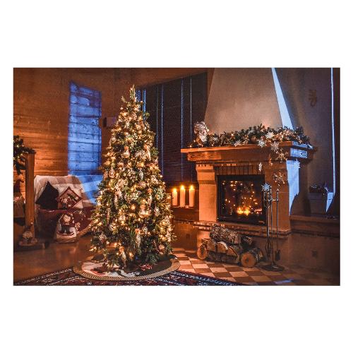 Pre Qu' Italia Quadro Albero Natale con Led (60x40 cm) D3335