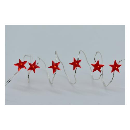 Pre Qu' Italia Filo Trasparente 50 luci - NANOLED Bianco freddo (5 + 0,5 mt) Stelle Luce fissa CHRISTMAS IP20 D1398