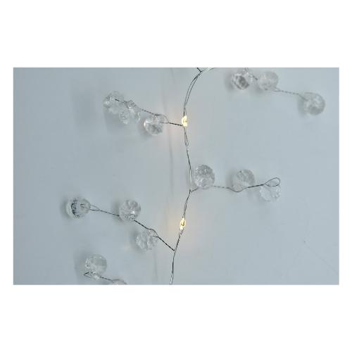 Pre Qu' Italia Filo luci Natale Nano Led Sfere Cristallo (125cm) CHRISTMAS 20 luci - NANOLED Trasparente D2896