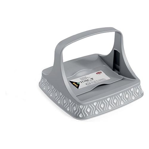 Stefanplast Porta tovaglioli (22x22cm) Orizzontale TOSCA Grigio 55802