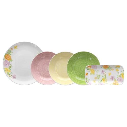 Tognana Servizio piatti Porcellana 18 pz FLOWER Multicolor QS07018M161