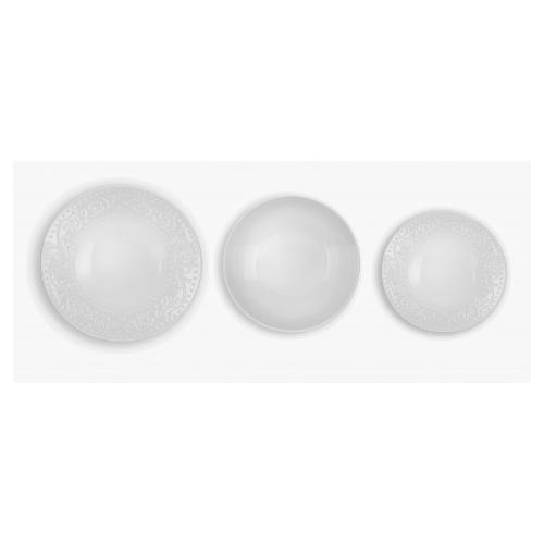Brandani Servizio piatti Porcellana 18 pz DELIZIE Bianco 52705