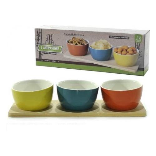 General Trade Set antipasti 3 coppette (31x10x5,5cm) Assortito 635831