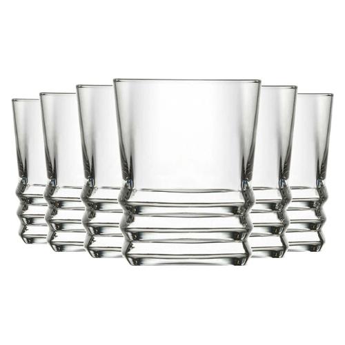 Cve Set bicchieri Liquore 6 pz Vetro (80ml) LAV ELEGAN Trasparente