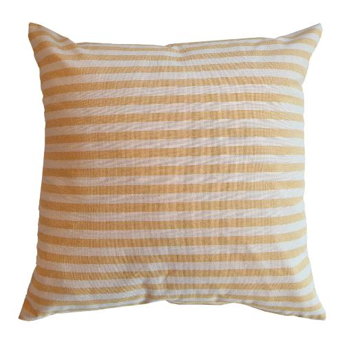 Olibò Cuscino arredo BARON Giallo e Bianco (50x50cm) 400310 NAT BAR105