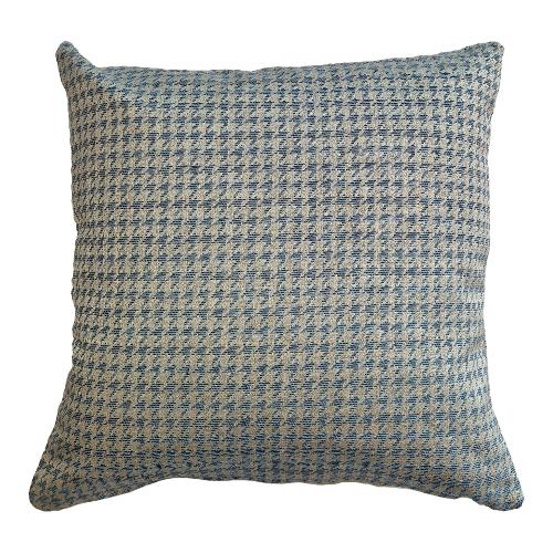 Olibò Cuscino arredo PIED DE POULE Grigio e Azzurro (50x50cm) 400310 PDP08