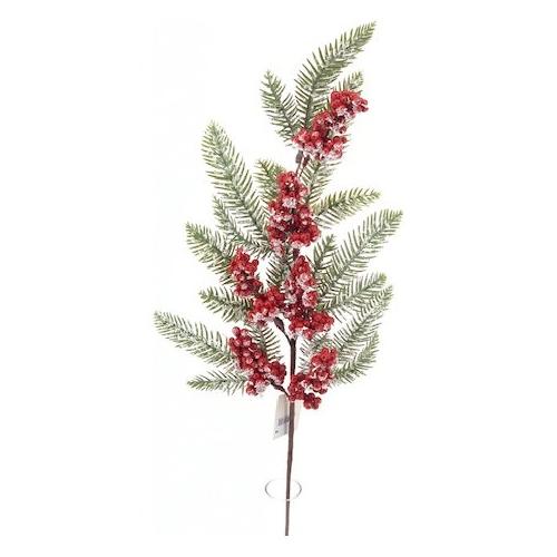 Dhg D.O.O. Stelo Natale 73cm. Berry Pine Spray Rosso 43797