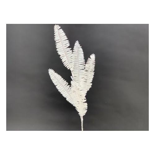 Dhg D.O.O. Stelo natalizio 103cm. Felce Spray Bianco 97763