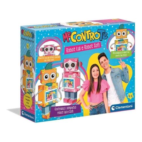 Clementoni Set pastelli a cera Robot Lui e Rrobot Sofi ME CONTRO TE 18622