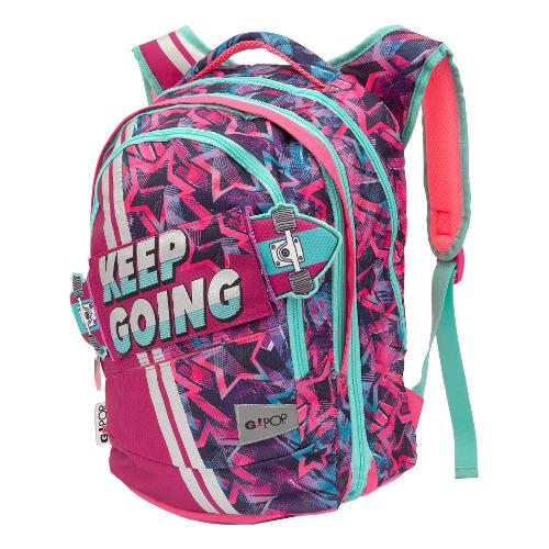 Giochi Preziosi Zainetto Round Go Girl GOPOP - 35 L Viola e Verde GG9K9210