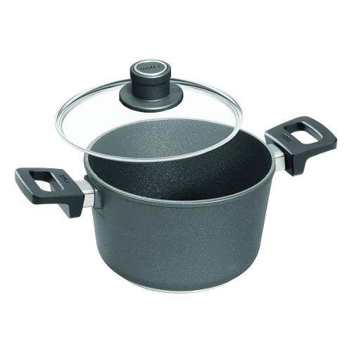 Woll Pentola Alluminio antiaderente (24cm) con coperchio DIAMOND LITE Grigio ghisa WLL124DPIL