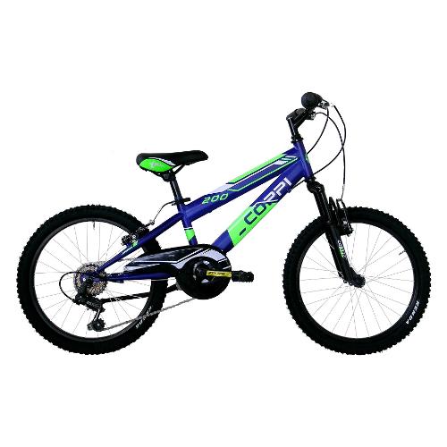 Coppi Mountain Bike ( 6 vel ) 20" HELLO Acciaio Blu e Verde CM2U20206BA27BV
