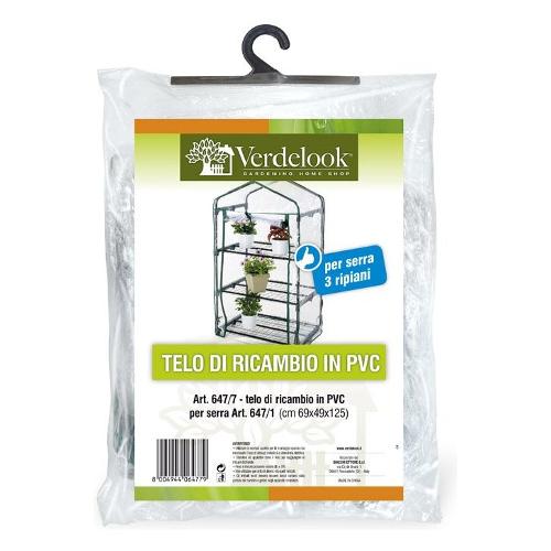 Verdelook Telo serra 3 Ripiani (69x49x125 cm) Trasparente 647 7