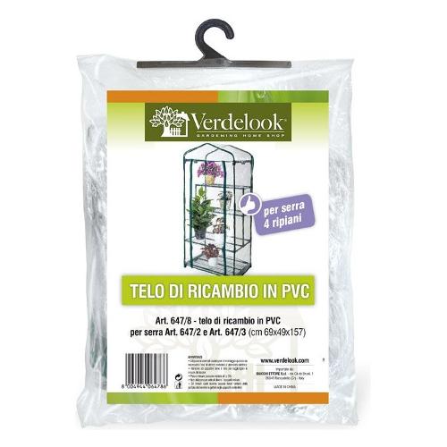 Verdelook Telo serra 4 Ripiani (69x49x157 cm) Trasparente 647 8