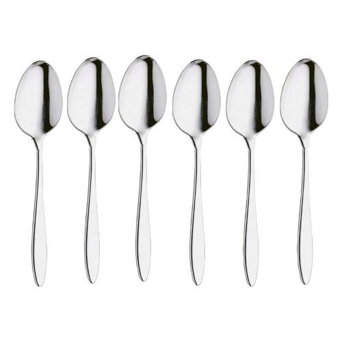 Abert Set cucchiaini caffè 6 pz Inox (10,8cm) STYLE Cromo lucido FD6PN0622