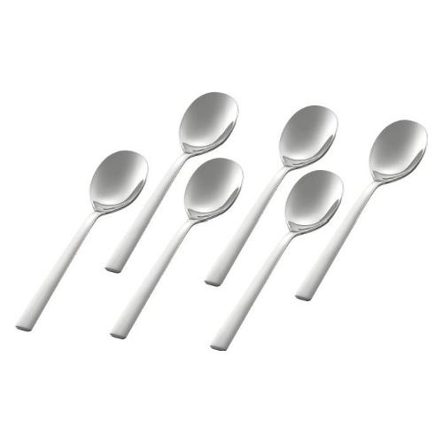 Eme Set cucchiaini caffè 6 pz Inox (11,8cm) FASHION Cromo lucido PL6100FH10