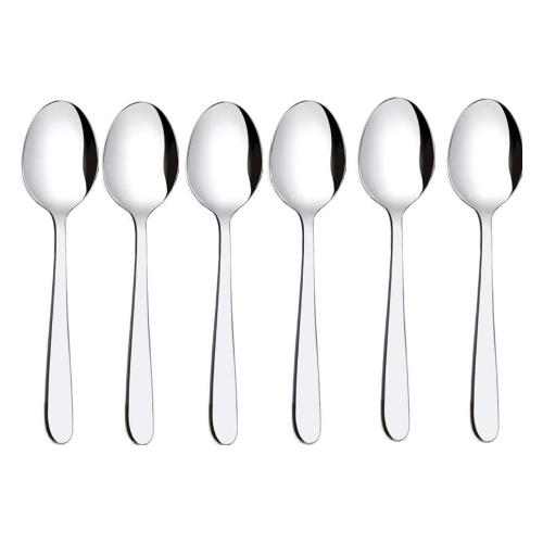 Abert Set cucchiaini caffè 6 pz Inox (13,1cm) GOURMET Cromo lucido FF5PN0621