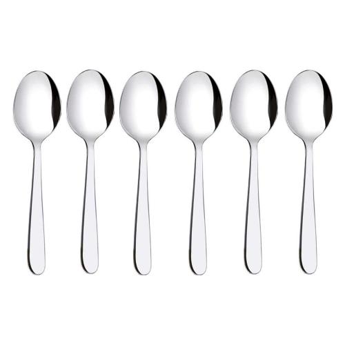Abert Set cucchiaini caffè 6 pz Inox (10,3cm) Moka GOURMET Cromo lucido FF5PN0622