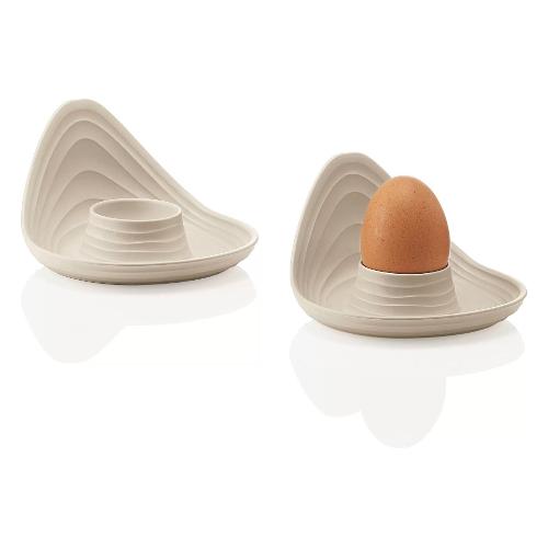 Guzzini Set porta uovo Plastica 2 pz (12,3x12,3cm) TIERRA Beige 19630079