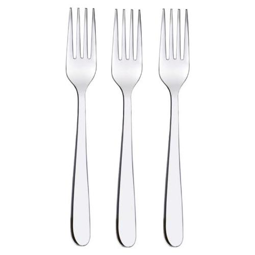 Set forchette tavola 3pz GOURMET Acciaio lucido L. 19,8cm FF5PN0302