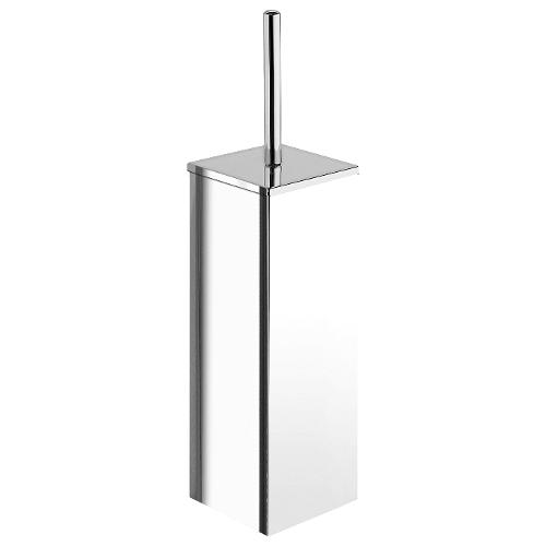 Gedy Porta scopino WC appoggio KANSAS Cromo lucido (8,7x8,7x36 cm) 3833 13