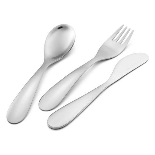 Eme Set posate bambino 3 pz BIRILLO Acciaio lucido CA3BI CR