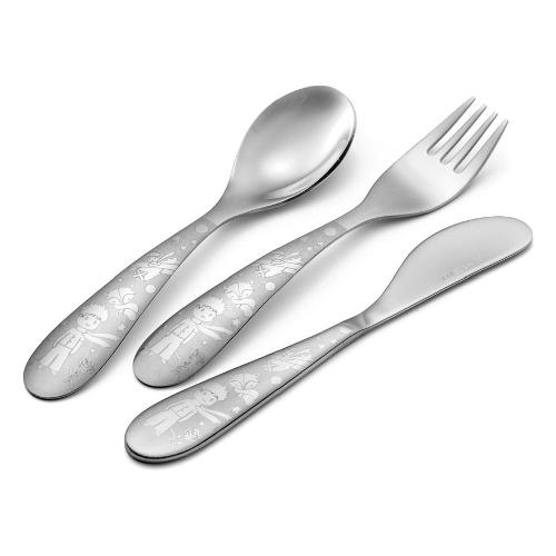 Eme Set posate bambino Piccolo Principe 3 pz BIRILLO Acciaio lucido CA3BI LPP
