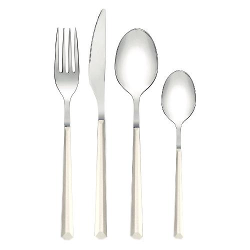 Abert Set posate tavola 24 pz Plastica LAPIS Bianco RLA1321CAA24