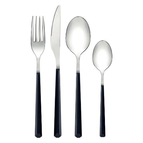 Abert Set posate tavola 24 pz Plastica LAPIS Nero RLA1521CAA24