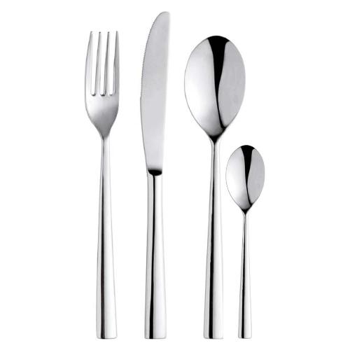 Abert Set posate tavola 24 pz Inox FLAIR Cromo lucido