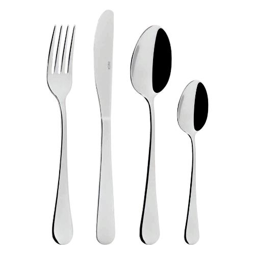 Set posate tavola 24pz MURANO Acciaio lucido