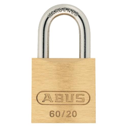 Abus Lucchetto chiave con arco normale SERIE 60 Ottone spazzolato 9,5x13h mm A32140