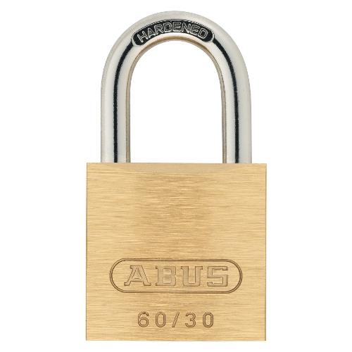 Abus Lucchetto chiave con arco normale SERIE 60 Ottone spazzolato 14,5x19h mm A32143