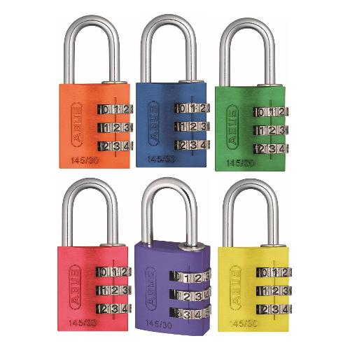Abus Lucchetto combinazione arco normale SERIE 145 Assortito 14x26h mm A46631