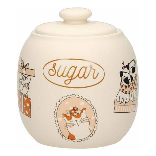 Brandani Zuccheriera Porcellana (160ml) CANI & GATTI Multicolor 52409