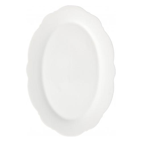Brandani Vassoio Porcellana (30,5x21cm) MERINGA Bianco 52226